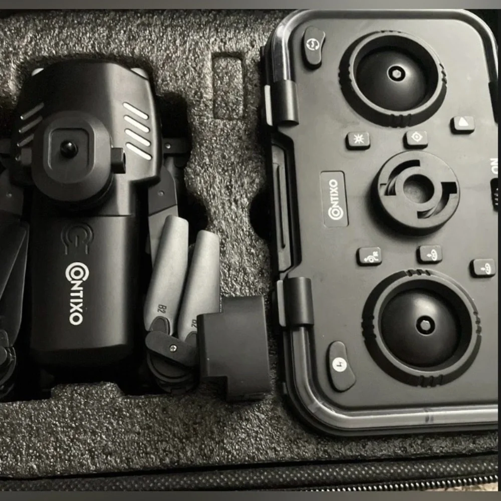 F19 Black Foldable Camera Drone